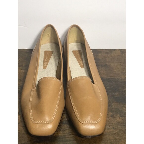 Enzo Angiolini Liberty Womens Tan Leather Slip On Casual Loafers Size 8.5N - Picture 4 of 11